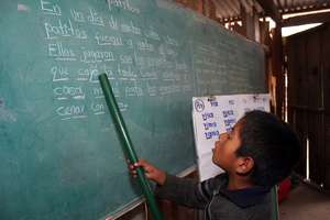 Indigenous child in school