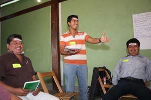 Teachers in workshop activities
