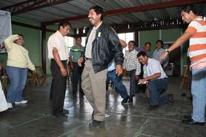 Teachers participating in training activities