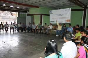 Group discussion during training