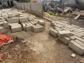 The site being fenced
