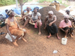 A section of the women in despair
