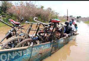 Accessing health services using canoes
