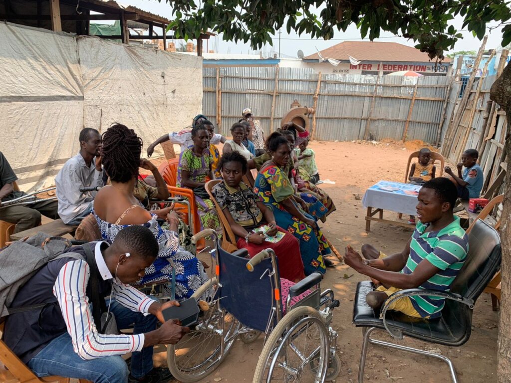 Equip disabled with new crutches