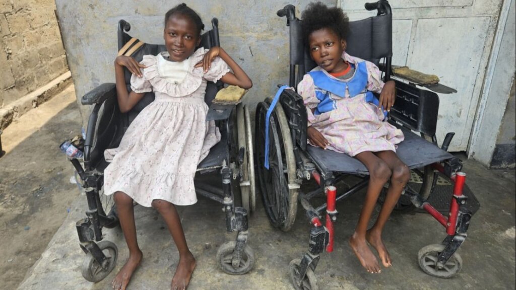 Equip disabled with new crutches