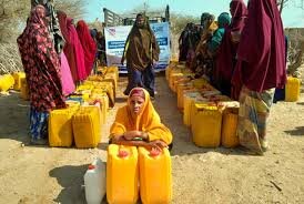 Emergency Food distribution Water trucking wells