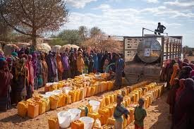 Emergency Food distribution Water trucking wells