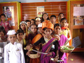 Bhushan at the time of a fancy dress competition