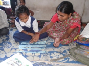 Heena with her teacher