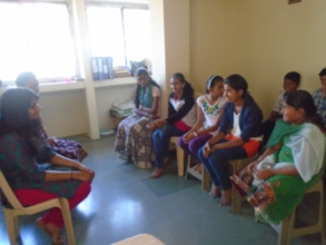 Kavita from Global Giving Interacting with girls