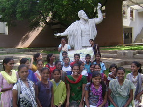 Lakshmi during a visit to a science centre