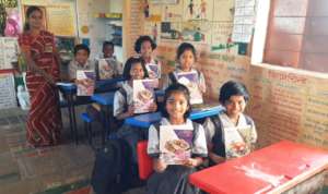 Notebook distribution at a school