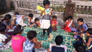 Story-telling in a study centre