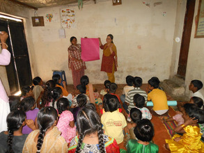 Volunteers at work