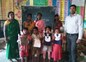 New clothes gifted to tribal children