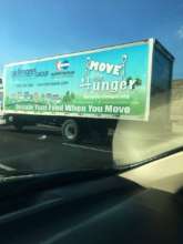 Donate your food when you move!