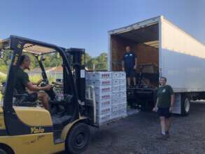 Members of our network transporting fresh food
