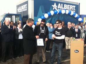 Awarding the Mover of the Month award