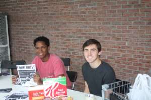 Getting the word out for the food drive