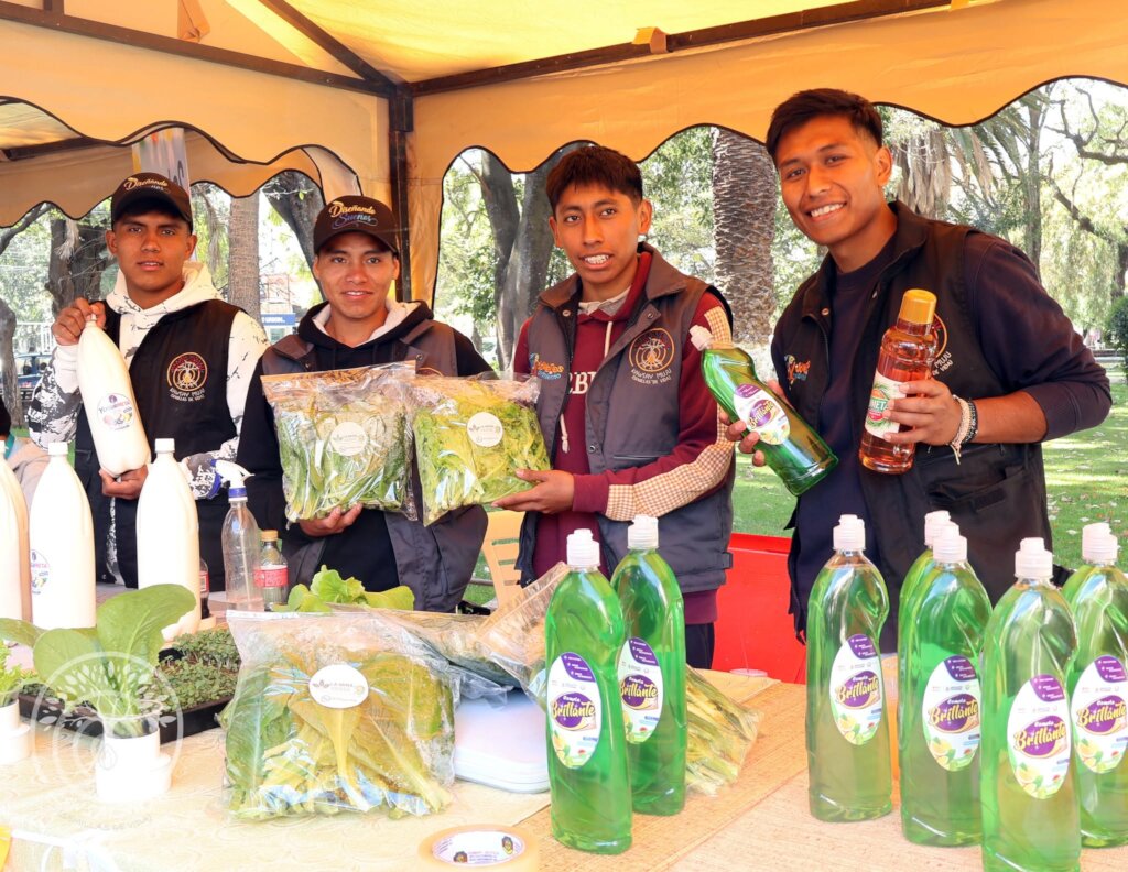 Youth proudly showcase the results of their work