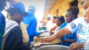 The team seving nutricious meals