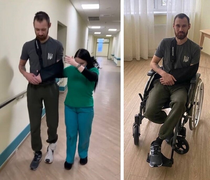 Rehabilitation for a Paralyzed Ukrainian Defender