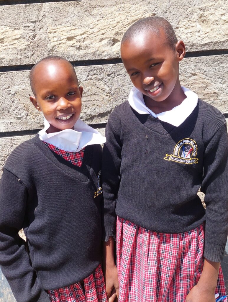 Some girls who' will benefit from this project