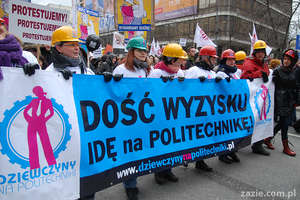 Our team at Demonstartion of Women's Rights