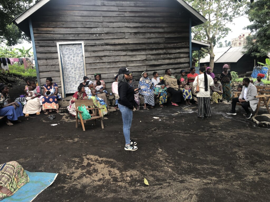 Training  vulnarable women in  soap making