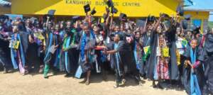Graduates celebrate in Kangweni, Kitui county