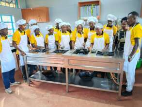 Catering & Hospitality class in new kitchen