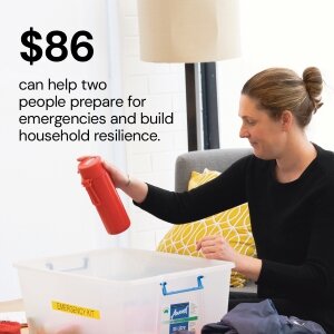 Help someone rebuild their world after disaster