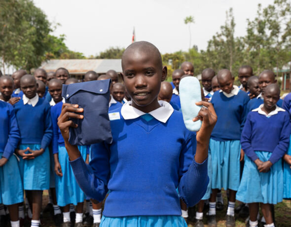 Donate pads, protect her future in DR Congo