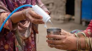 Household water filter demonstration