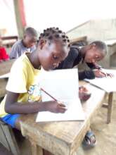A child writing