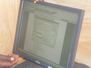 computer at the  TYSA resource centre