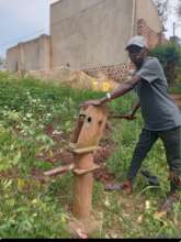 Old-rusted borehole unfuctioning