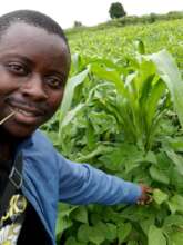 Young displaced man agronomist