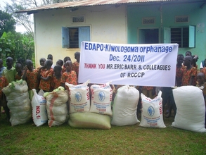 Food for relief support to orphans