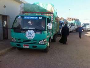 UNHCR Aid Truck Arriving in Egypt