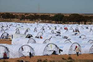 Tents for thousands at the border