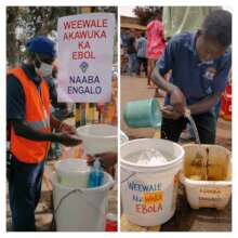 Hand washing in taxi park