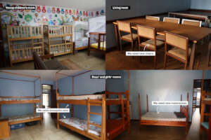 The different rooms