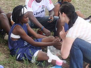 First Aid Support from US Volunteer