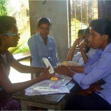 Shweta Teaching Nepali Girls