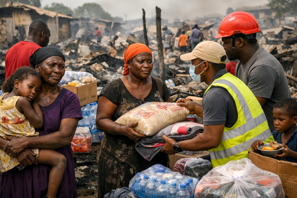 Support 200 Fire Disaster Victims