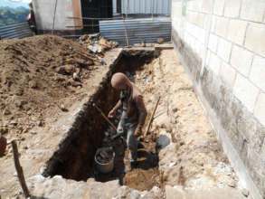 Digging wells for septic tanks