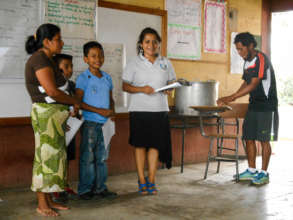Students and teachers during the second training