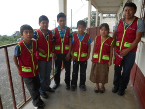 WASH teacher with students at Panimaquip