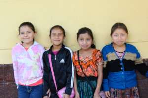 Agua Escondida Primary School students